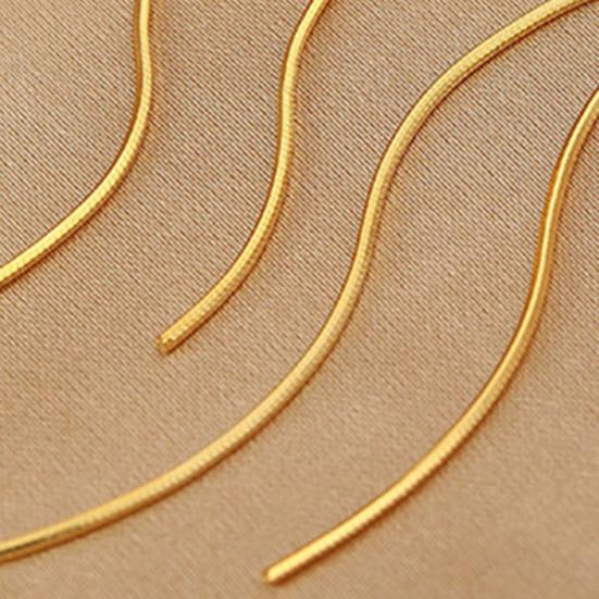 1 Pair Women Hanging Earrings Long Linear Tassel Alloy Electroplated Ear Jewelry Lady Prom Cocktail Party Dangle Earrings