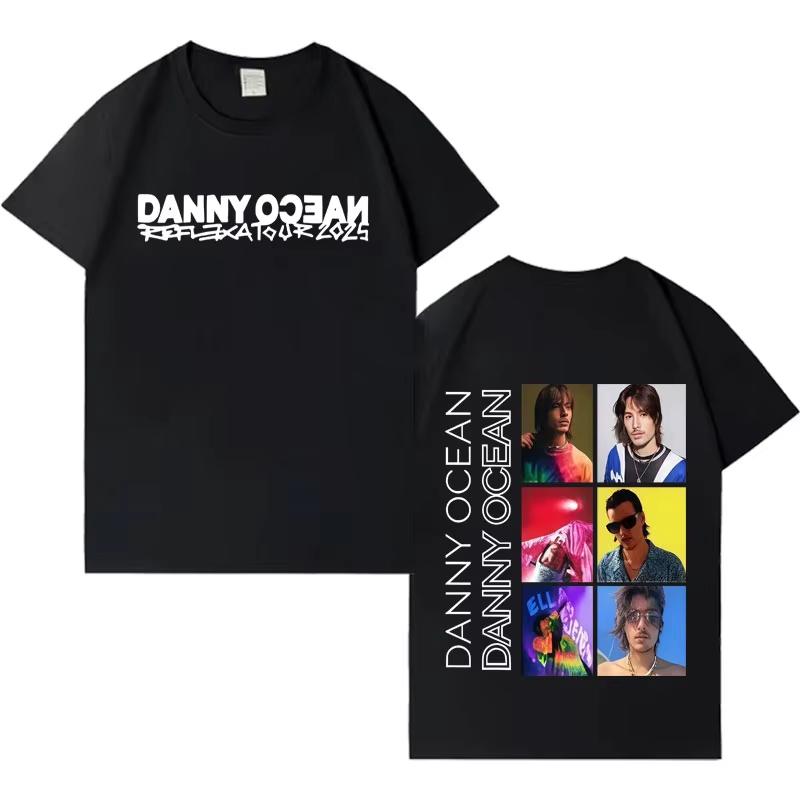 Rapper Danny Ocean Trendy Graphics Tee Shirt 2026 summer Mens Fashion Casual Y2K Clothing Gothic Crewneck Short Sleeves top