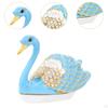 Swan Jewelry Box Animal Statue for Earrings Women Trinket Organizer Dressing