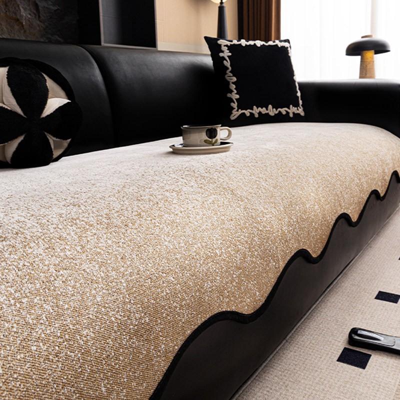 Luxury Chenille Sofa Cushion Non-slip All-season Leather Sofas Striped 2026 Collection