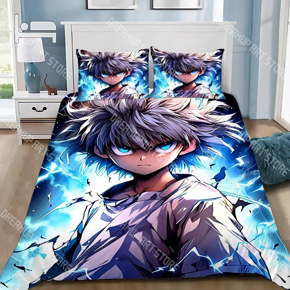 3D Print Hunter×Hunter Cartoon Bedding Set Twin Queen King Full Size Duvet Cover Pillowcase Bed boys girls Adult Home Textiles
