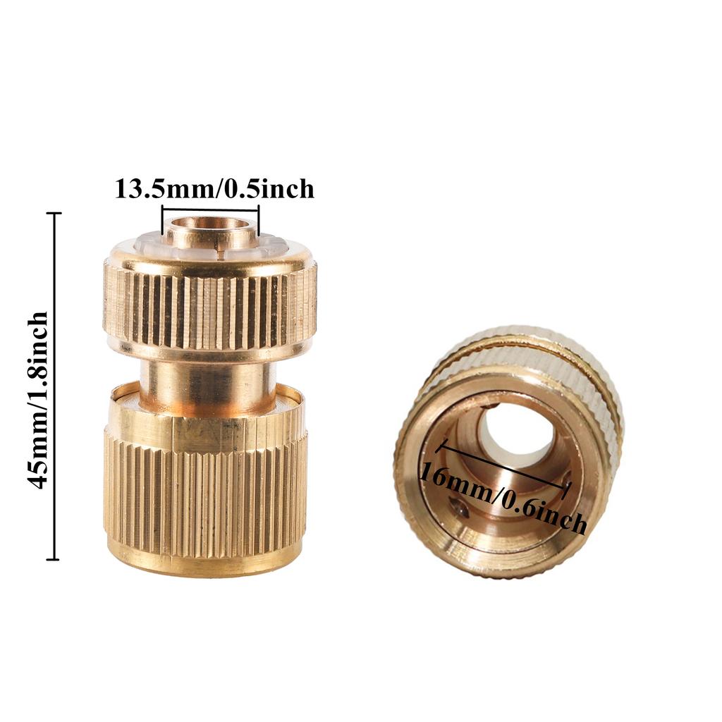 1/2 "3/4" резьбовой кран латунный адаптер 1/2 "труба быстроразъемный разъем садовый полив ирригация автомобильная мойка водяной пистолет фитинг