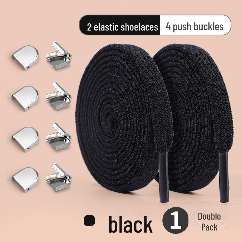 Белая эластичная пряжка для шнурков без завязок для взрослых и детей