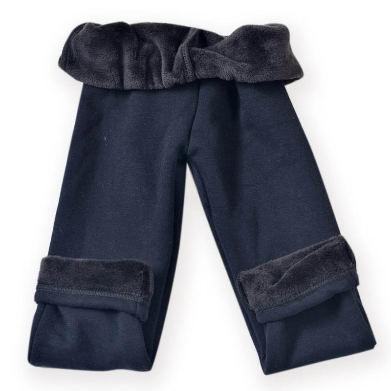 Children Baby Girls Winter Solid Pants Plush Warm Leggings Kids Girl Fleece Lined Leggings for 2-13 Years