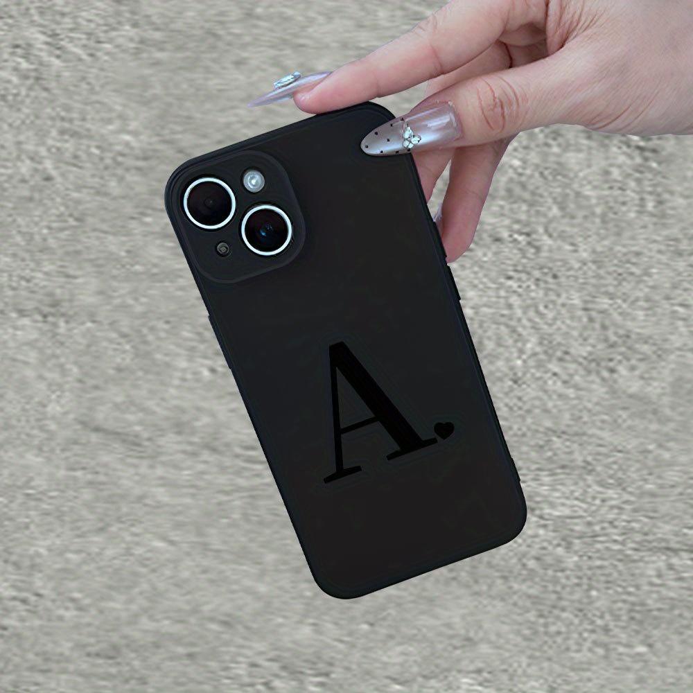 Модный чехол для телефона с узором в виде буквы А, подходит для iPhone 17 16 15 14 13 12 11 Pro/Max/Plus, противоударная задняя крышка