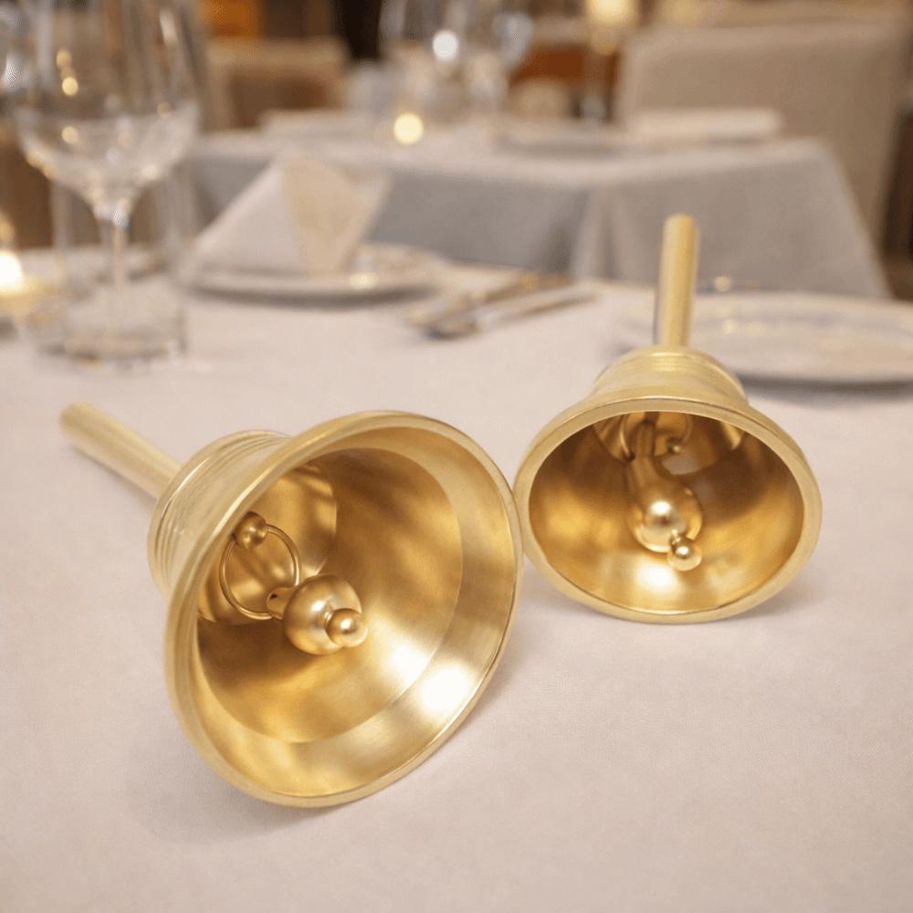 with Bell Clapper Solid Brass Call Bell Polishing Dining Bell Exquisite Hand Bell  Reception