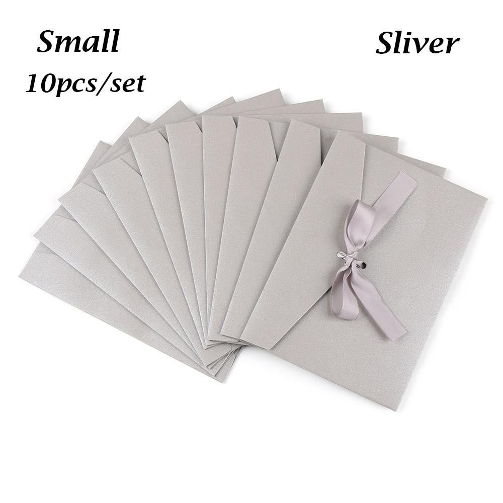 Приглашенный Ретро Креативный Бантик Лента Почтовый Ящик Перламутровый Бумажный Конверт Поздравительная Открытка Сумки Конверт