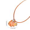 Geometry Clownfish Aesthetic Necklace Fashion Simple Clavicle Chain Women Girls Wax Line Necklace Party Birthday Gift