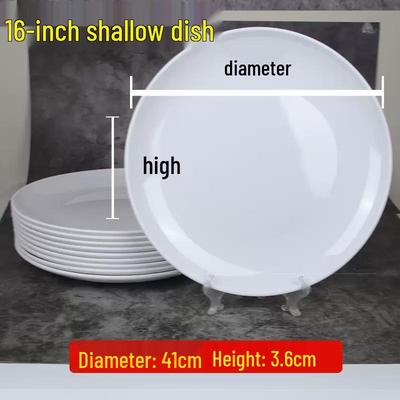 Коммерческая melamine круглая мелкая обеденная тарелка (10 шт.)