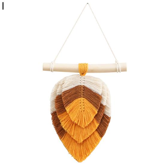 Настенный гобелен в скандинавском стиле с кисточками в стиле пэчворк, хлопковый гобелен ручной работы, товары для дома