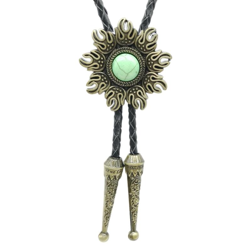 Мужской западный ковбойский плетеный шнурок боло галстук воротник рубашки галстук ювелирное ожерелье