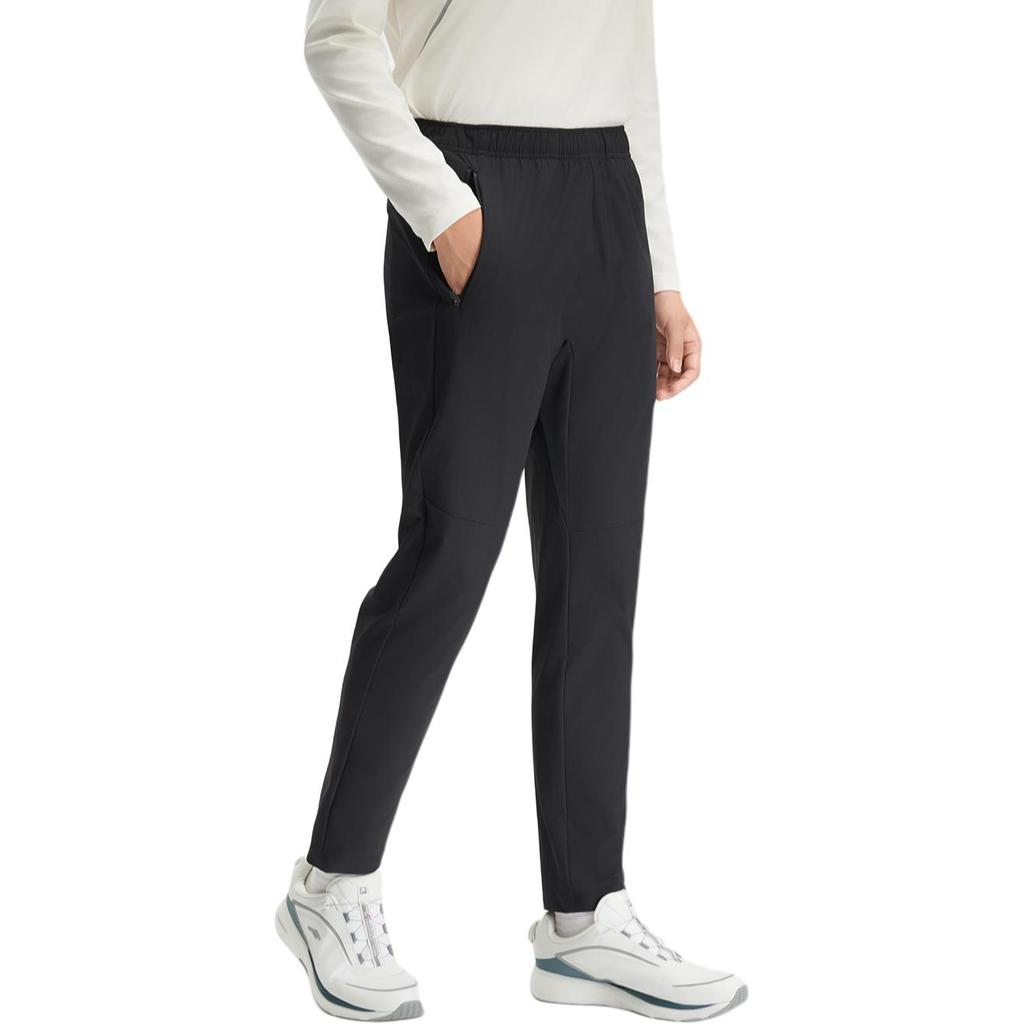 Fila Фитнес Удобные Простые Спортивные Длинные Брюки Мужские низ Глубокий Черный A11M441809F-BK