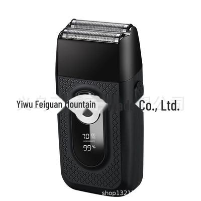 Перезаряжаемая возвратно-поступательная электрическая бритва с ЖК-дисплеем.