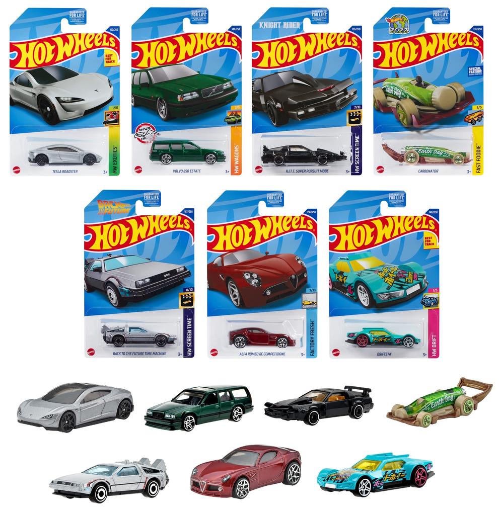 Hot Wheels Basic Car H Ассортимент в коробке из 36 мини-автомобилей возрастом от 3 лет и [Проданные автомобили] [3 шт.] 98HH-C4982