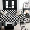 Полотенце для дивана в шахматном стиле в стиле ретро, универсальное одеяло для всех сезонов, кисточки, двухстороннее полотенце для дивана, пляжные полотенца для кемпинга, диван-кресло