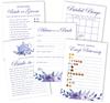 INKDOTPOT Floral Tea Party Theme Bachelorette Party Games Set Bundle of 5 (Activities for 50 Guests) Fun Bridal Shower Games Set