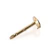 Factory Supply Brooch Accessories Round Blank Nail Locking Pin Metal Crafts Solid Brass butterfly Clutch Pin Back