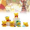 Charming Pooh Bear Pvc Figurine Set Perfect Birthday Gift For Kids And Collectors