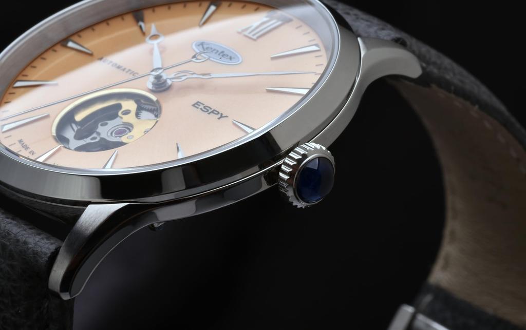 Механические автоматические часы ESPY Dress Open Heart Ограниченная серия из 99 экземпляров Серые [KENTEX] E660M-03 Мужские