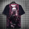 Japanese Style Samurai Katana Girl T-Shirts 3D Print Personality Anime T Shirt Men/Women Short Sleeve Top Fashion Men's Clothing