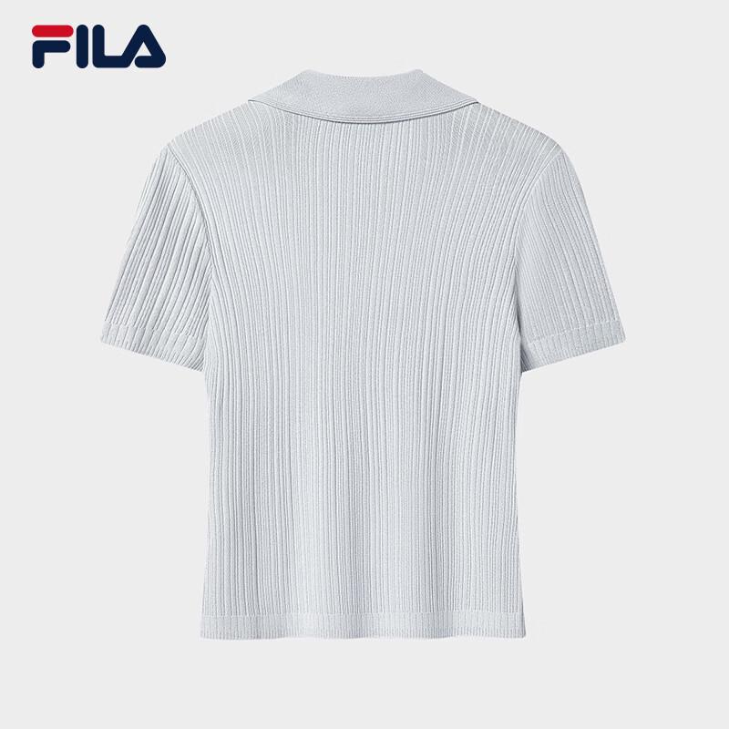 Fila Женский облегающий тканый топ с коротким рукавом
