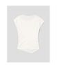 8SECONDS Jewel Embellished Asymmetrical Short Sleeve T-Shirt Ivory