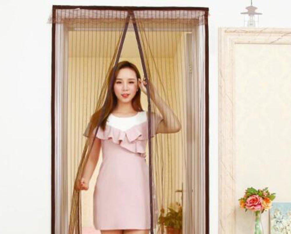 HJ Экран Разделитель комнаты для входа Насекомое Комар для Задней и Коричневой двери, Занавеска, Занавеска, Выдвижной, Изолированный, Отпугивающий, Отпугивающий, Экологичный,