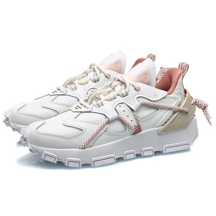 Li Ning CF Амортизирующие Нескользящие Износостойкие Низкие Спортивные Повседневные Кроссовки Женские Белые AGCQ268-3