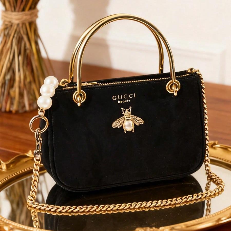 Gucci Роскошные женские сумки, клатч для женщин с шикарным дизайном, вместительное отделение для косметики и предметов первой необходимости, идеально подходит для гала-вечеров и вечерних мероприятий