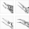 Stainless Steel Mini Needle Nose Pliers Curved Nose Pliers Jewelry Making Hand Tool Pliers for DIY Bracelet Jewelry Making Tools