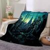 ntasy Landscape: A Unique Art Print for Your Home DecorPrint Blanket, Soft Blanket For Sofa Office Bed And Travelling