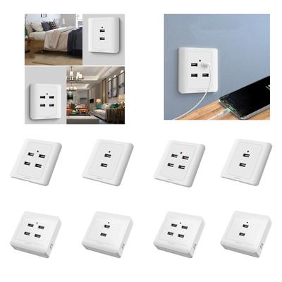 Стильная и удобная настенная розетка USB. Практичная настенная розетка USB. Функциональная вилка. Заряжайте устройства с легкостью.