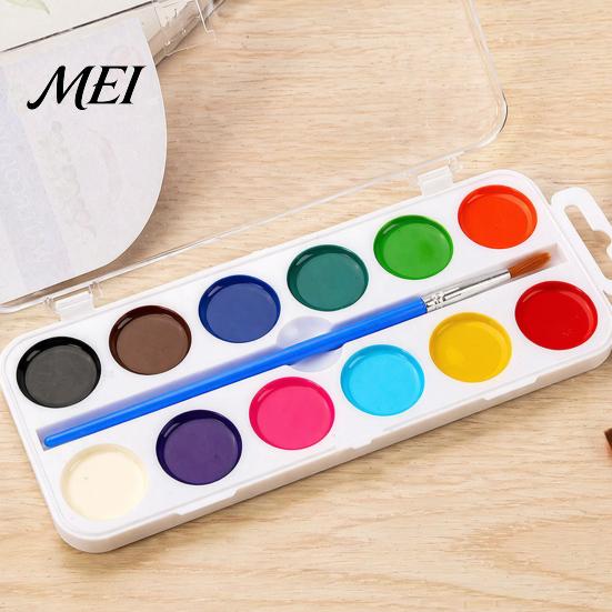 Safe Painting for Kids Watercolor Paint Set, Portable Washable Solid Palette, Bright Drawing Tools Children Colors Pigment Kit, And Beginners