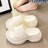 Women EVA Slippers Slip-On Heightened Thick Bottom Slippers Comfortable Breathable Indoor and Outdoor Slippers