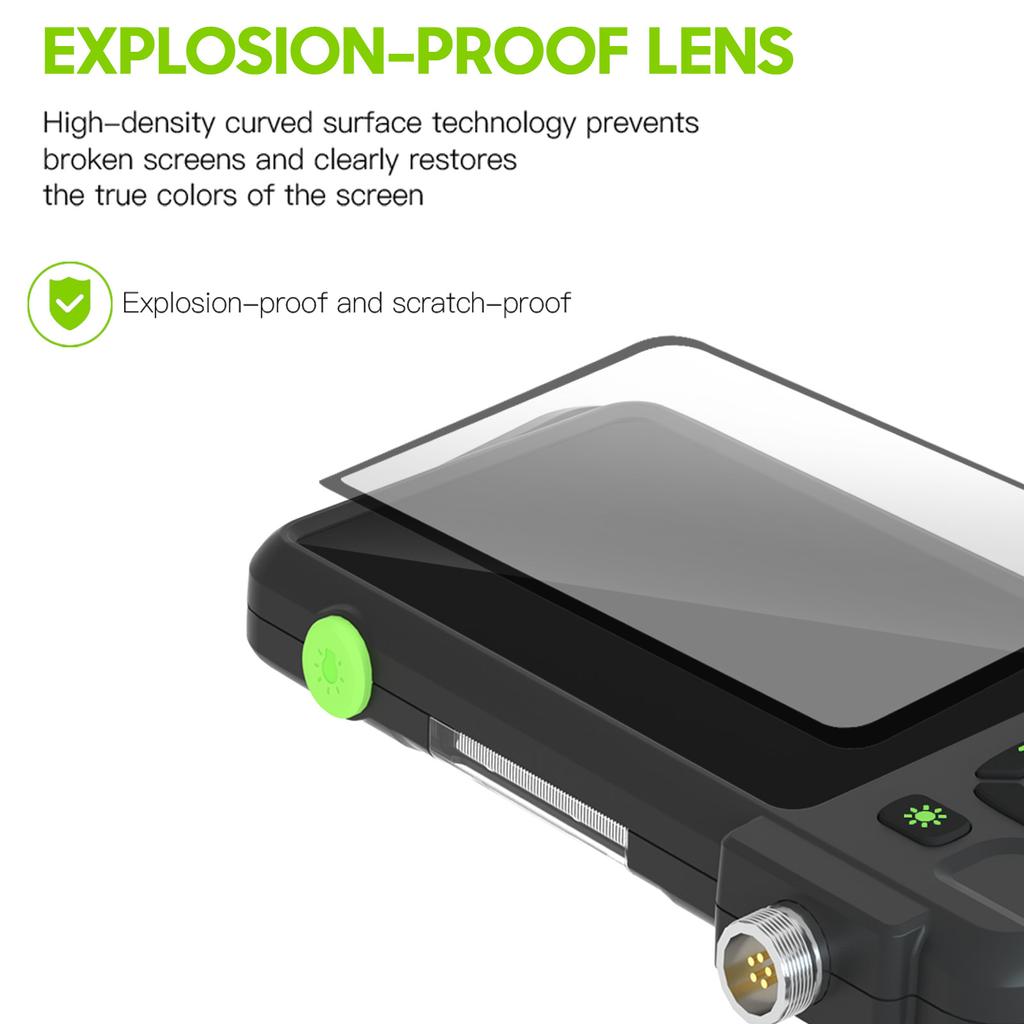 Industrial Endoscope with 4.5-inch IPS Color Display 1080P Photos Videos Snake Camera with 8 LED