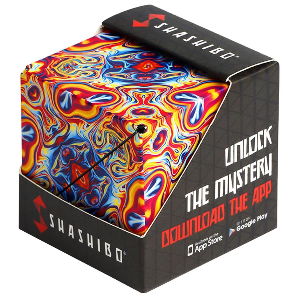 SHASHIBO Shapeshift Box - Award Winning, Patented Fidget Cube with 36 Rare Earth Magnets - Transforms Into Over 70 Shapes (Spaced Out)