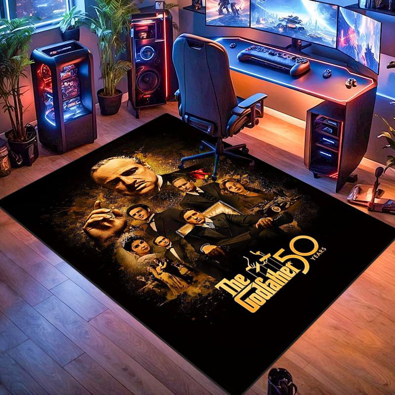 Godfather 25th Anniversary carpet Living room and bedroom mats Suitable for all seasons Room Christmas gifts Dormitory decoration