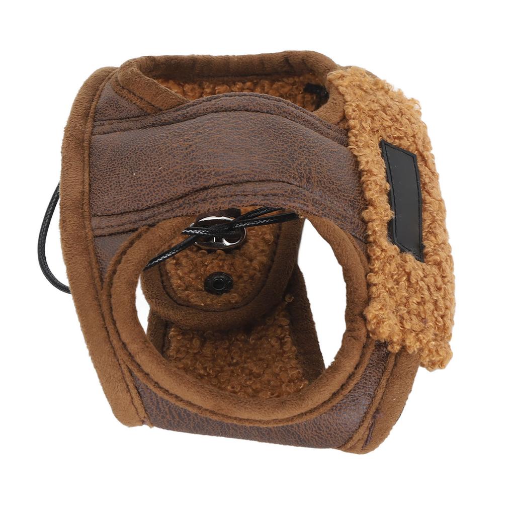 Собачья авиационная шапка Мягкая Теплая Регулируемая Веревка Ретро Модная Зимняя Шапка для Питомца с Ушами для Холодной Погоды Повседневная Вечеринка