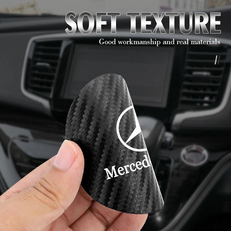 2Pcs Car Coasters Water Cup Mats Waterproof Slot Pads For Mercedes Benz AMG W203 W204 W205 W209 W210 W211 W212 W176 BL1