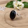 Кольцо с черным ониксом, серебро 925 пробы, ювелирные изделия ручной работы, кольцо в стиле бохо, женское кольцо, подарок для нее, обручальное кольцо, украшения из оникса