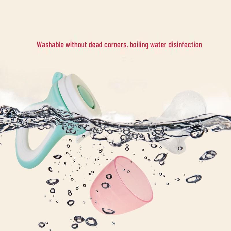 Детский прорезыватель для фруктов и овощей - Сетчатый мешочек с толкателем для легкого самостоятельного кормления