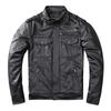 Chinese Size Men Leather Jacket Genuine Cowhide Black Autumn