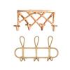 Wall Hooks Nature Rattan Garments Organizer Rack Key Coat Clothes Hat Hanging Hook Rattan Hanger Kid Room Decoration