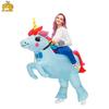 Сверкающий Единорог Надувной Мультяшный Костюм Маскота для Вечеринок на Хэллоуин