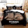 Комплекты постельного белья 3D Boxing, пододеяльник с наволочкой, двуспальная кровать, двуспальная кровать, постельное белье размера «king-size»