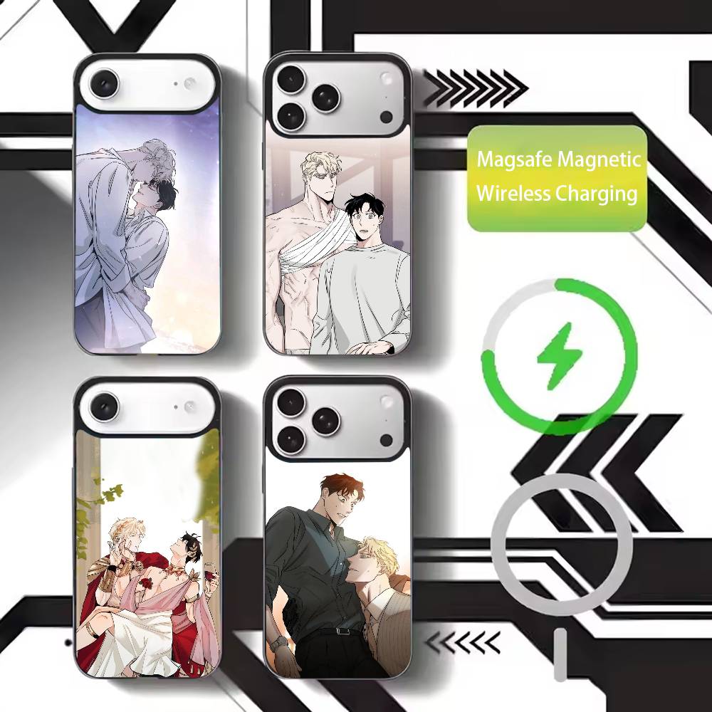 BL Manhwa R-roses And Champagne Phone Case For iPhone17,16,15,14,13,12,11 Plus,Pro Max Magnetic For Magsafe Wireless Charging