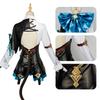 Wat Lynette Cosplay Costume Wig Game Fontaine Lyney Leather Uniform Dress Long Hair Ears Skirt Glove Outfit Tail Magic 2025