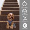 Stairs Carpet Reusable Household Supplies Scratch-resistant Self-adhesive Tread Mat Useful Decorative