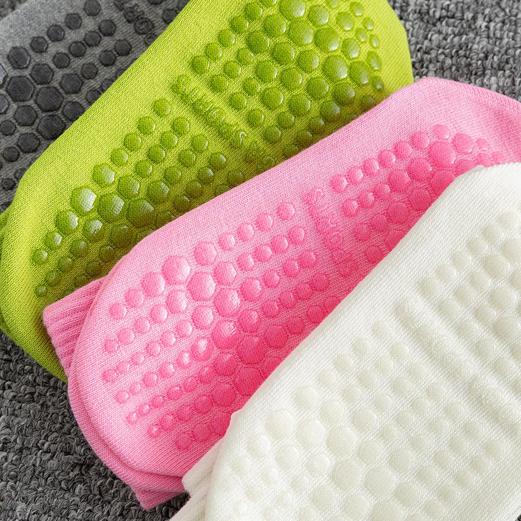 Женские фитнес-носки до щиколотки, модные носки средней длины для пилатеса и йоги, противоскользящие, влагоотводящие, дышащие, носки-следки для спортивных занятий