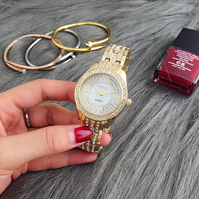 CONTENA Модные женские часы со стразами